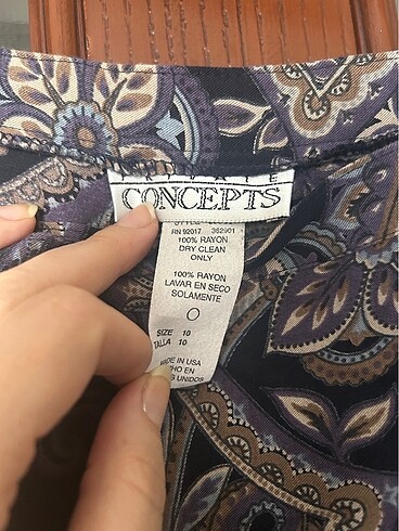 xs Beden Şal desen