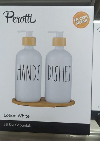 Perotti Beyaz 2'li Sıvı Sabunluk Seti - Görsel 2