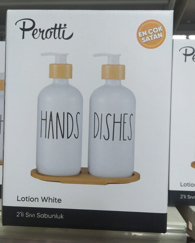 Perotti Beyaz 2'li Sıvı Sabunluk Seti - Görsel 2