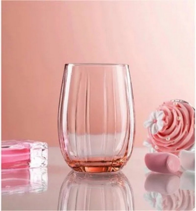 Paşabahçe Su Bardağı 3lü Linka pembe 500cc 3'lü Uzun Bardak Seti - Görsel 2