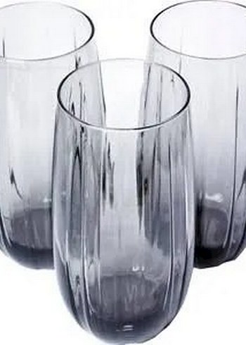 Paşabahçe Su Bardağı 3lü Linka Gri500cc 3'lü Uzun Bardak Seti - Görsel 4