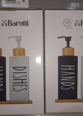 Bambu Kapaklı Sıvı Sabunluk Seti - Görsel 2
