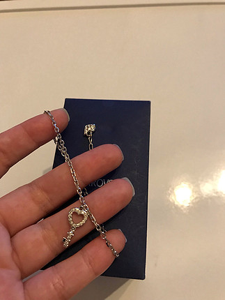 swarovski Swarovski orijinal anahtarlı şans bilekliği