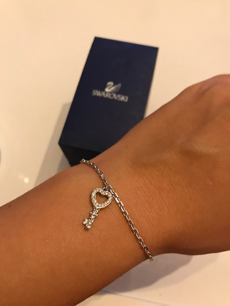 universal Beden Swarovski orijinal anahtarlı şans bilekliği