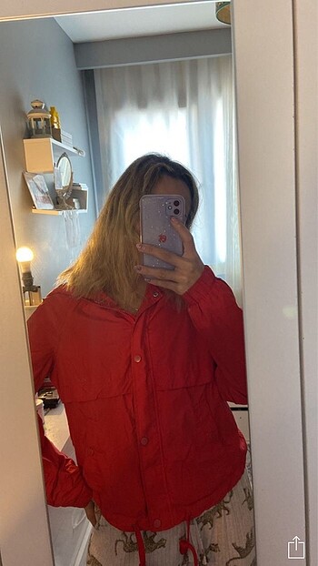 H&M nar çiçeği yağmurluk