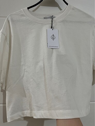 m Beden beyaz Renk Stradivarius pamuklu crop
