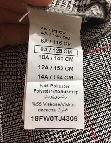 8 Yaş Beden gri Renk Şortlu etek