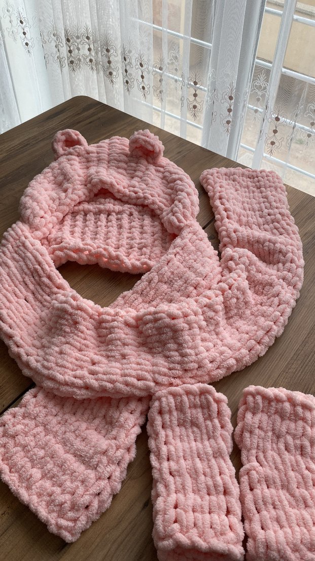 Yetişkin balaklava eldiven takım - Görsel 2