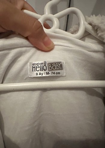 9 Ay Beden gri Renk Kışlık Bebek Tulumu