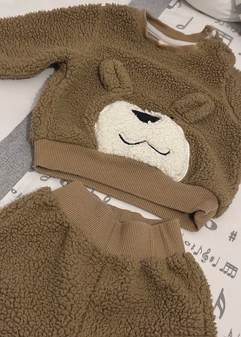 Kahverengi Peluş Bebek Takımı