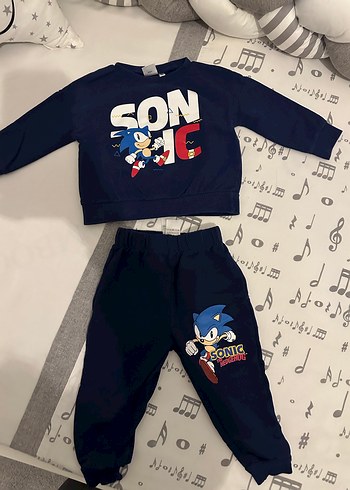 Sonic Baskılı Erkek Çocuk Eşofman Takımı