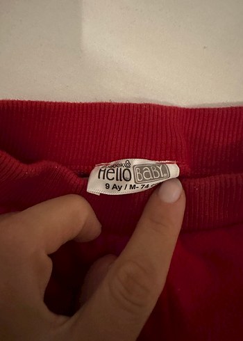 HelloBaby Koyu Kırmızı Erkek Çocuk Rahat Kesim Pantolon
