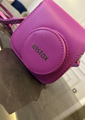 Fujifilm Renkli Pembe Instax mini 9 Film Kamera Kılıfı