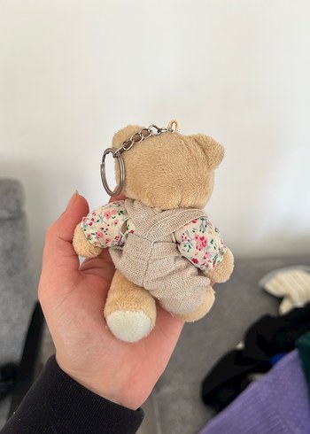 Çiçek Desenli Gömlekli Kahverengi Peluş Ayıcık - Görsel 3