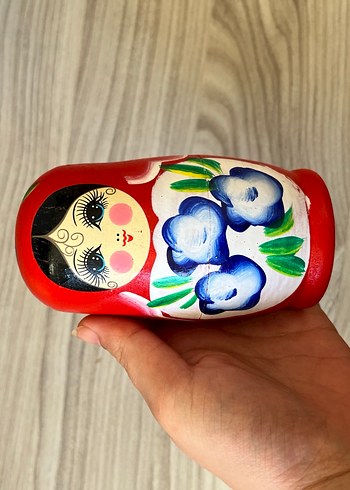 Renkli Kırmızı Rus Matruşka Bebek Seti - Görsel 3