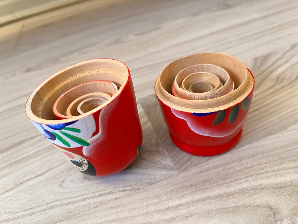 Renkli Kırmızı Rus Matruşka Bebek Seti - Görsel 2