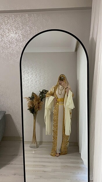 Diğer Krem tesettür kaftan