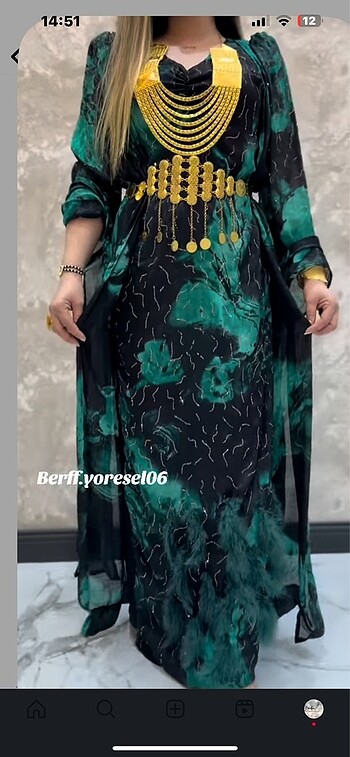 Taşlı yöresel elbise
