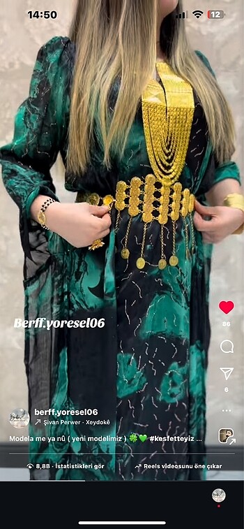 Zara Taşlı yöresel elbise
