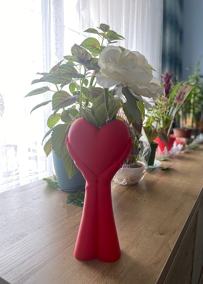 Sevgililer Günü Hediyesi Tasarım Vazo - Görsel 2