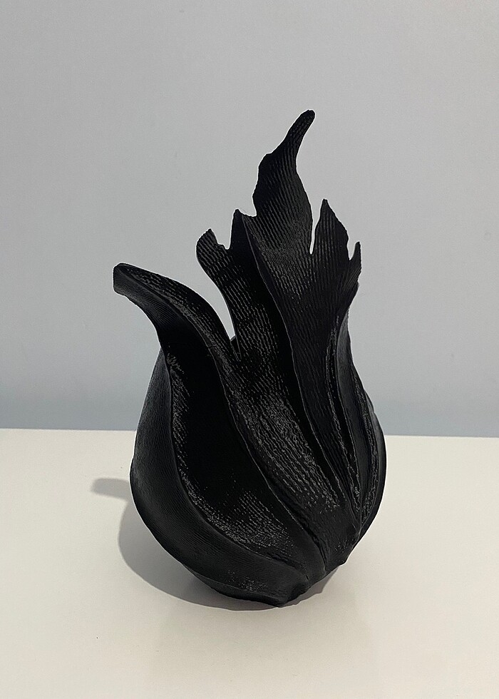 Yaprak Desen Tasarım Vazo - Görsel 2