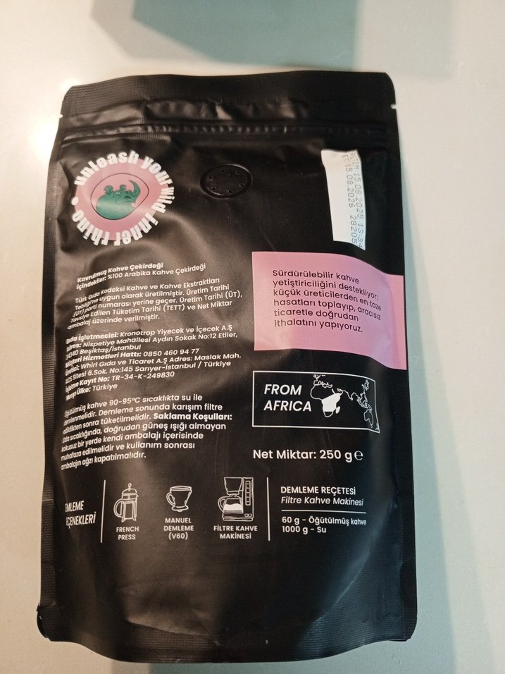 N033 Kronotrop Filtre Kahve Çekilmiş Kahve - Görsel 2