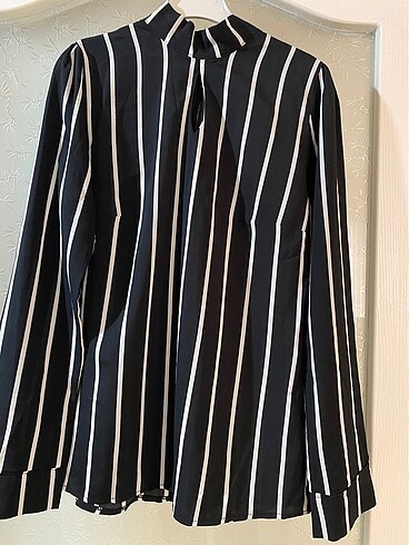 Şifon karpuz kol gömlek - Görsel 2