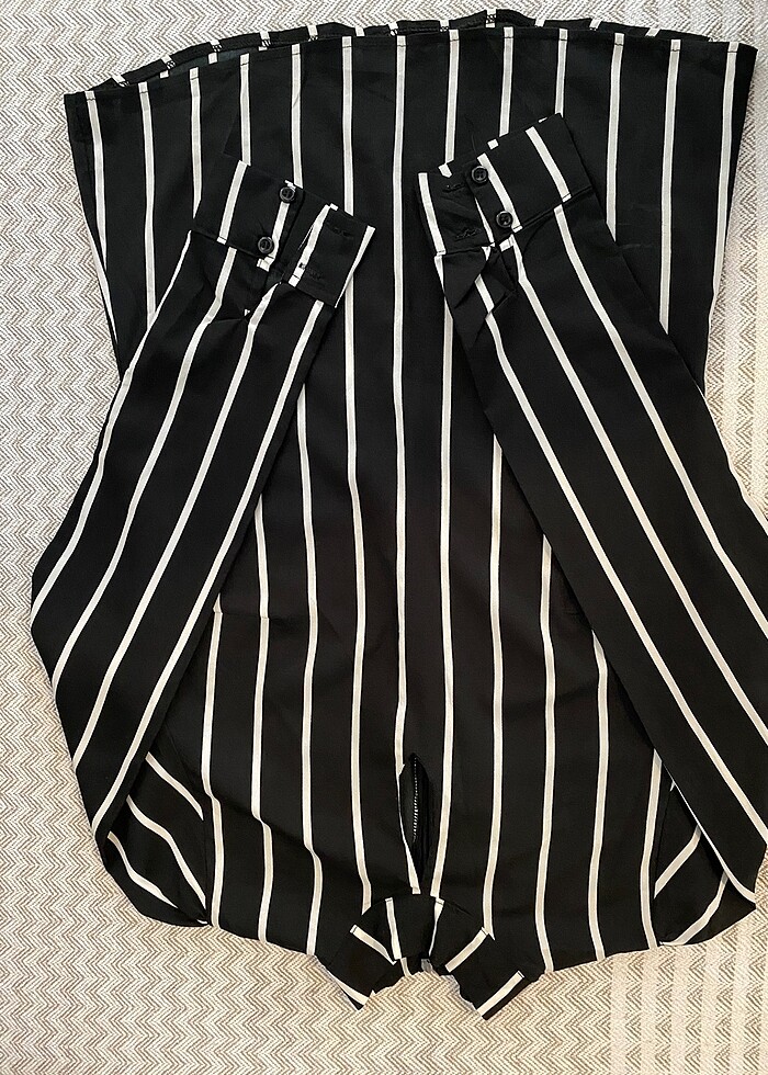 Şifon karpuz kol gömlek - Görsel 3