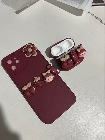 iPhone 12 kılıf airpods 3 kılıf set