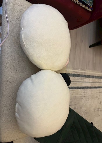  Beden Beyaz Peluş Kedi ve Panda Yastıklar