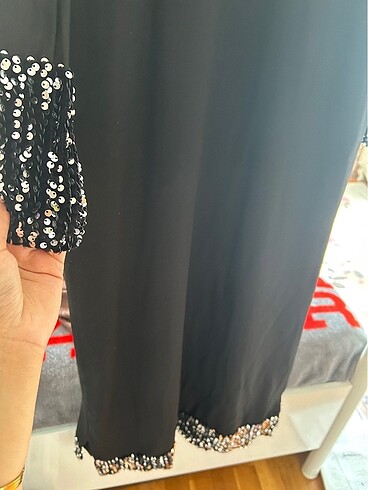 Diğer Siyah pul detaylı elbise