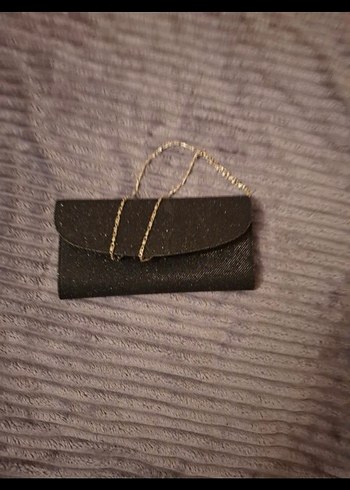 Siyah simli Kadın Portföy Çanta - Görsel 2