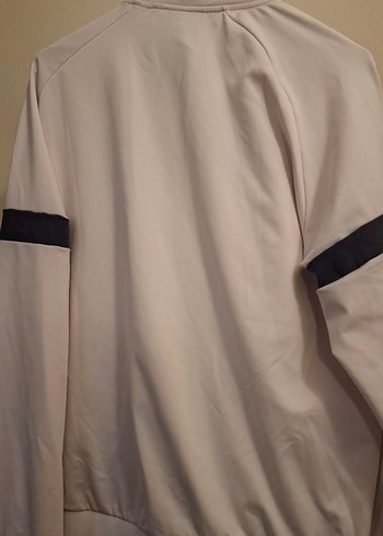Erkek Beyaz Fermuarlı Sweatshirt LOTTO eşofman üstü - Görsel 4