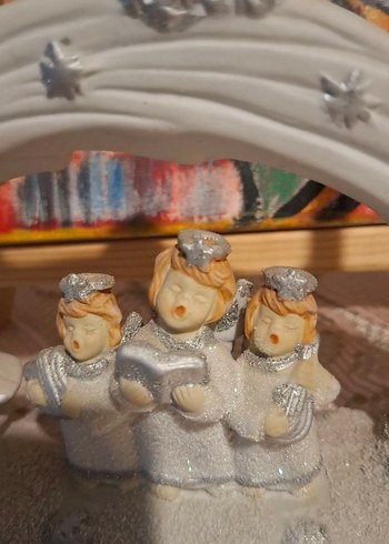 Beyaz Melek Figürlü Mumluk - Görsel 2