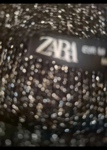 Siyah Kısa Kollu Triko Kadın Tişört ZARA SİMLİ ETİKETİ SÖKÜLDÜ - Görsel 4