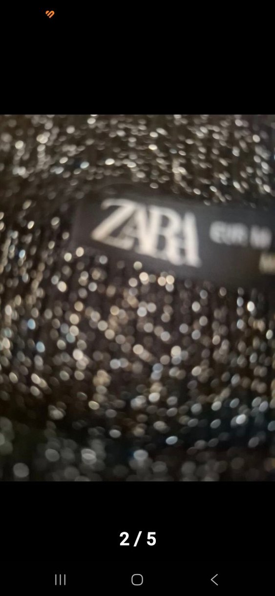 Siyah Kısa Kollu Triko Kadın Tişört ZARA SİMLİ ETİKETİ SÖKÜLDÜ - Görsel 4