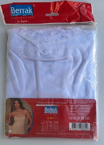 xl Beden beyaz Renk Berrak 2126 dantelli atlet