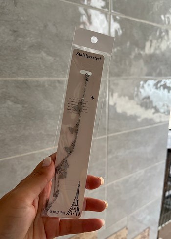 Accessorize çelik simli kelebek bileklik
