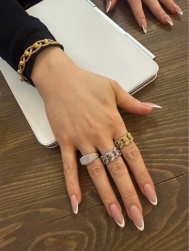 Accessorize çelik yüzükler
