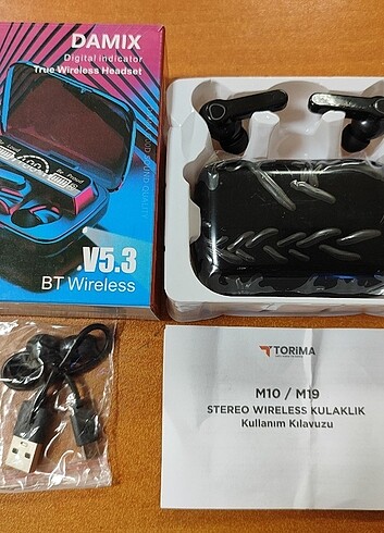 Powerbanklı kulaklık 2 model M10/19 Minimum alım 10 adet Fiya