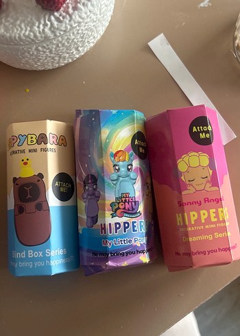 3 adet My Little Pony ve Hipster Mini Figürler