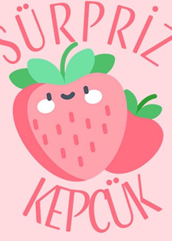 Pembe Çilek Temalı Pastel Allık