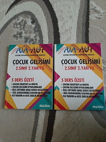 ATA AÖF Ders kitaplari
