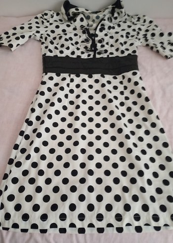 puantiyeli elbise - Görsel 2