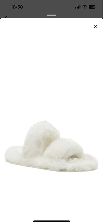 Nine West Beyaz pofuduk terlik