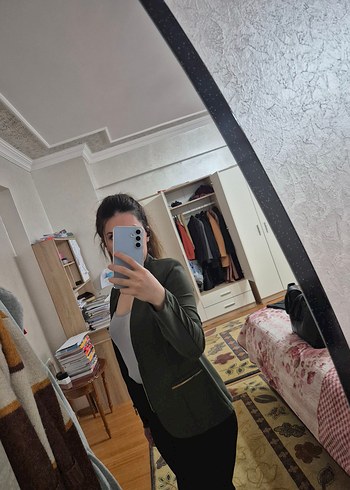 Yeşil Kadın Blazer ceket - Görsel 3