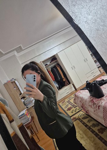 Yeşil Kadın Blazer ceket - Görsel 4