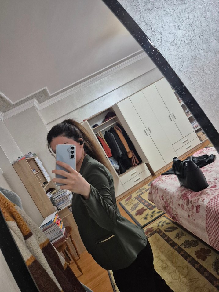 Yeşil Kadın Blazer ceket - Görsel 4