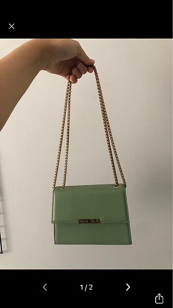 Mint yeşili çanta