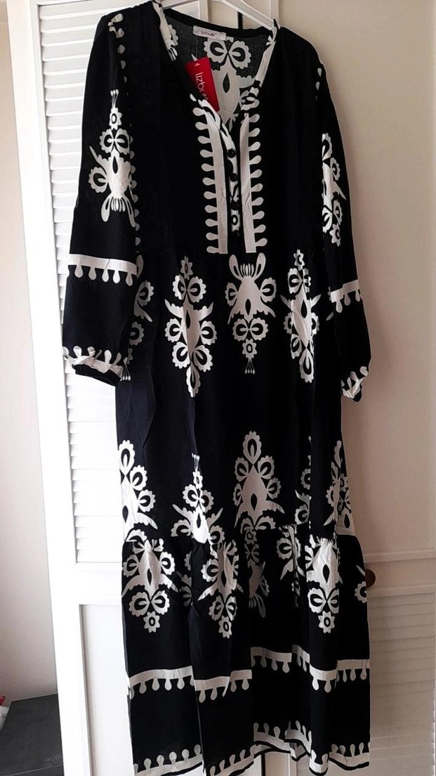 Viskon Tesettür Elbise - Görsel 5